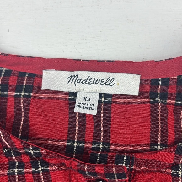 Madewell Women's Plaid Button-Down Shirt – Size XS‎ - Picture 4 of 6